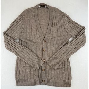 Vintage Jersild Cardigan Sweater Men's XL Tall Cable Knit Grandpa‎ USA Buttons